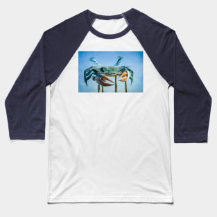 World's Largest Blue Crab Baseball T-Shirt